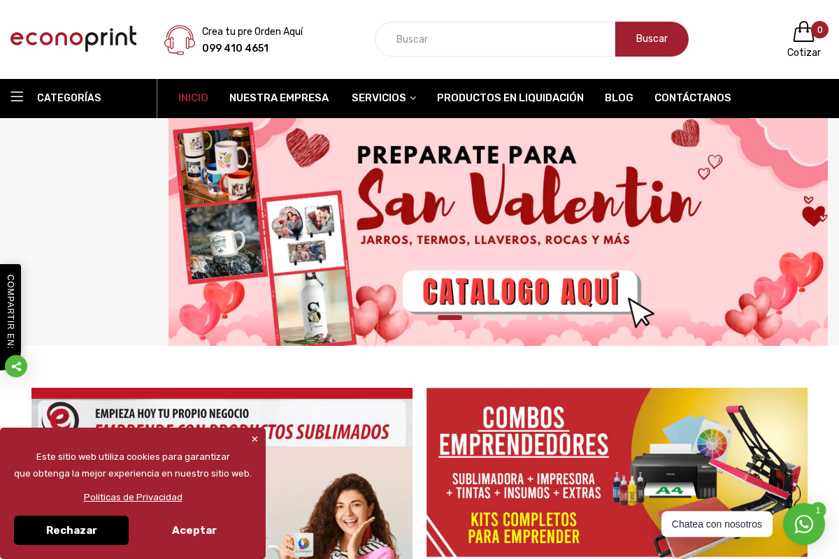 Tienda Econoprint homepage screenshot