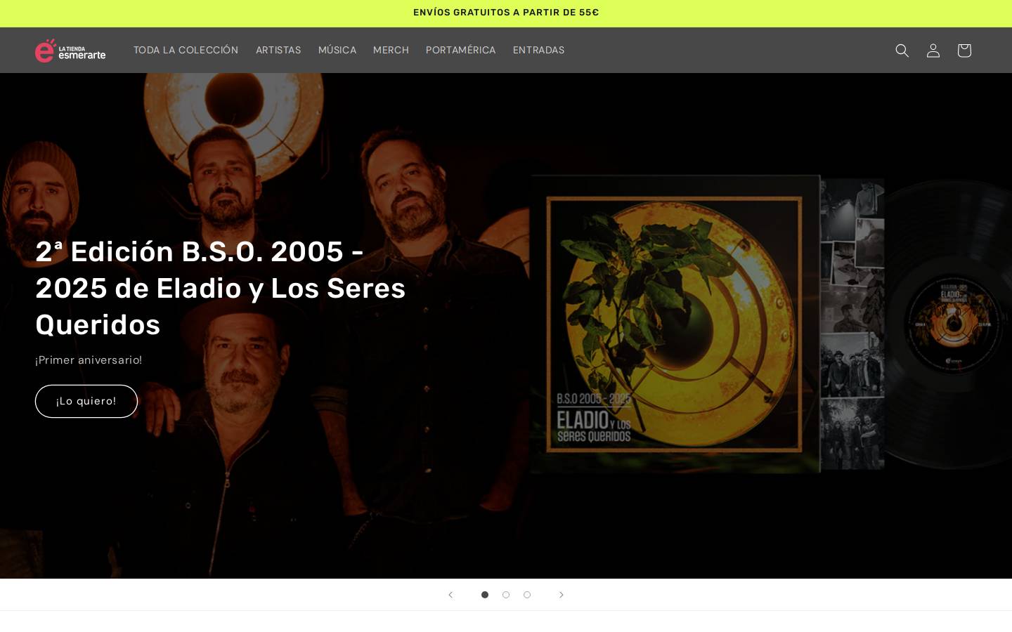 tiendaesmerarte.com homepage screenshot