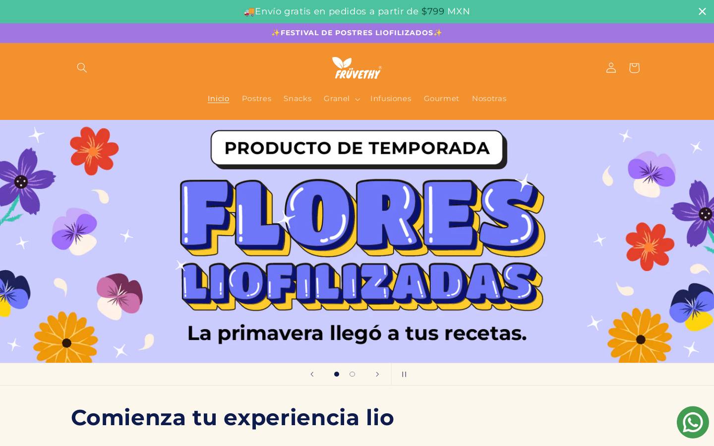 tiendafruvethy.com homepage screenshot