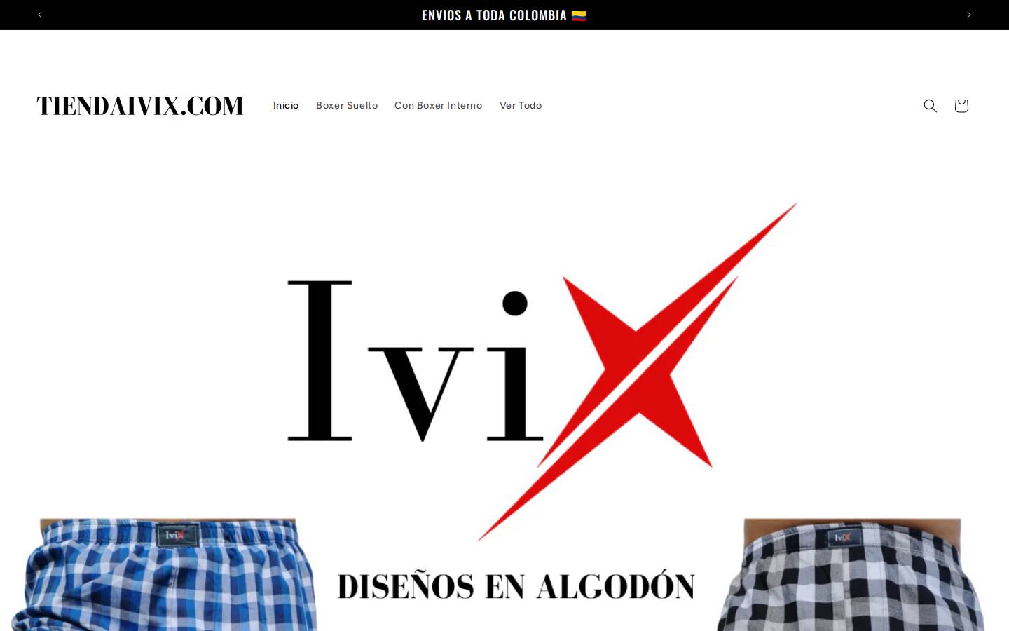 tiendaivix.com homepage screenshot
