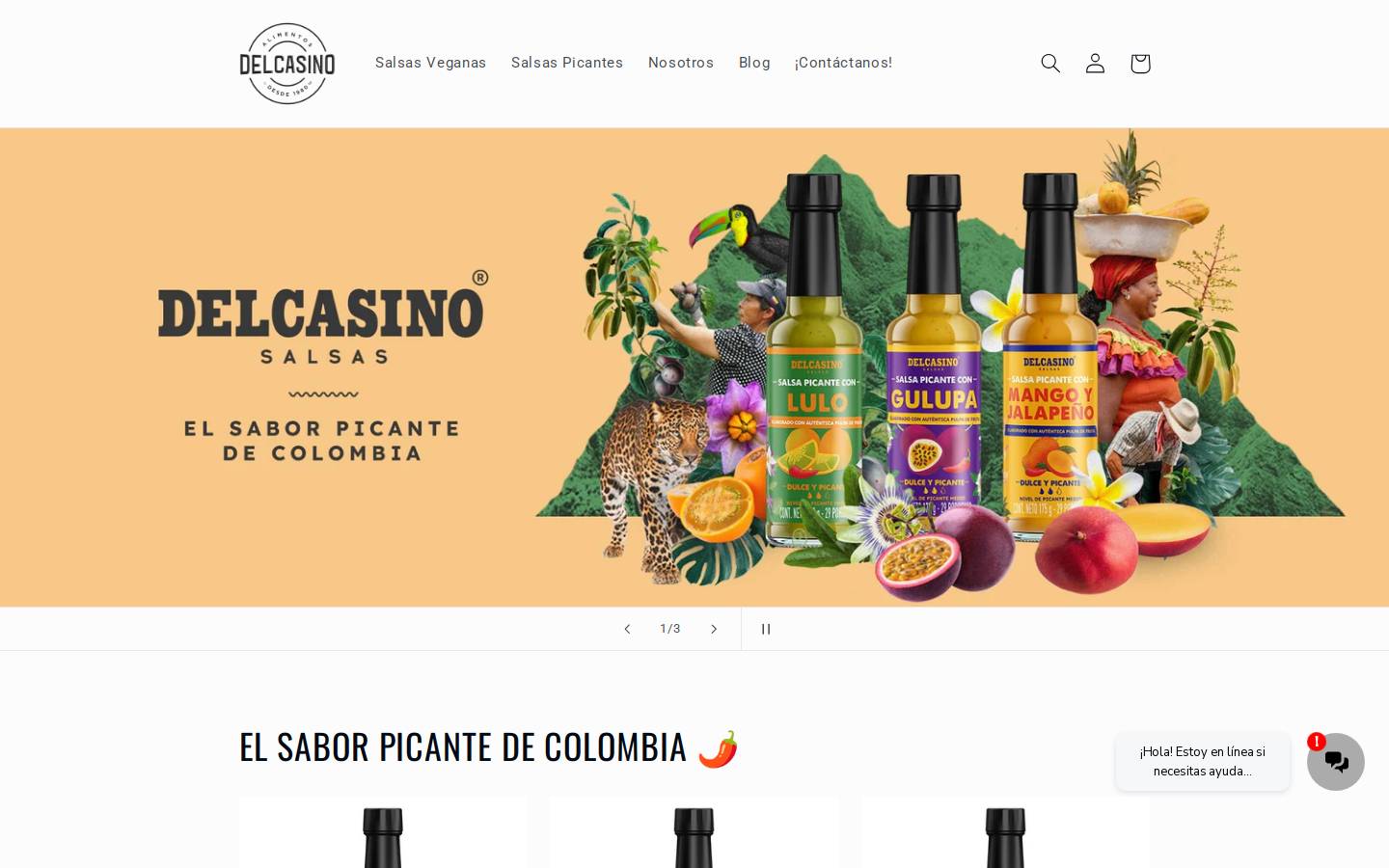 tiendalimentosdelcasino.com homepage screenshot