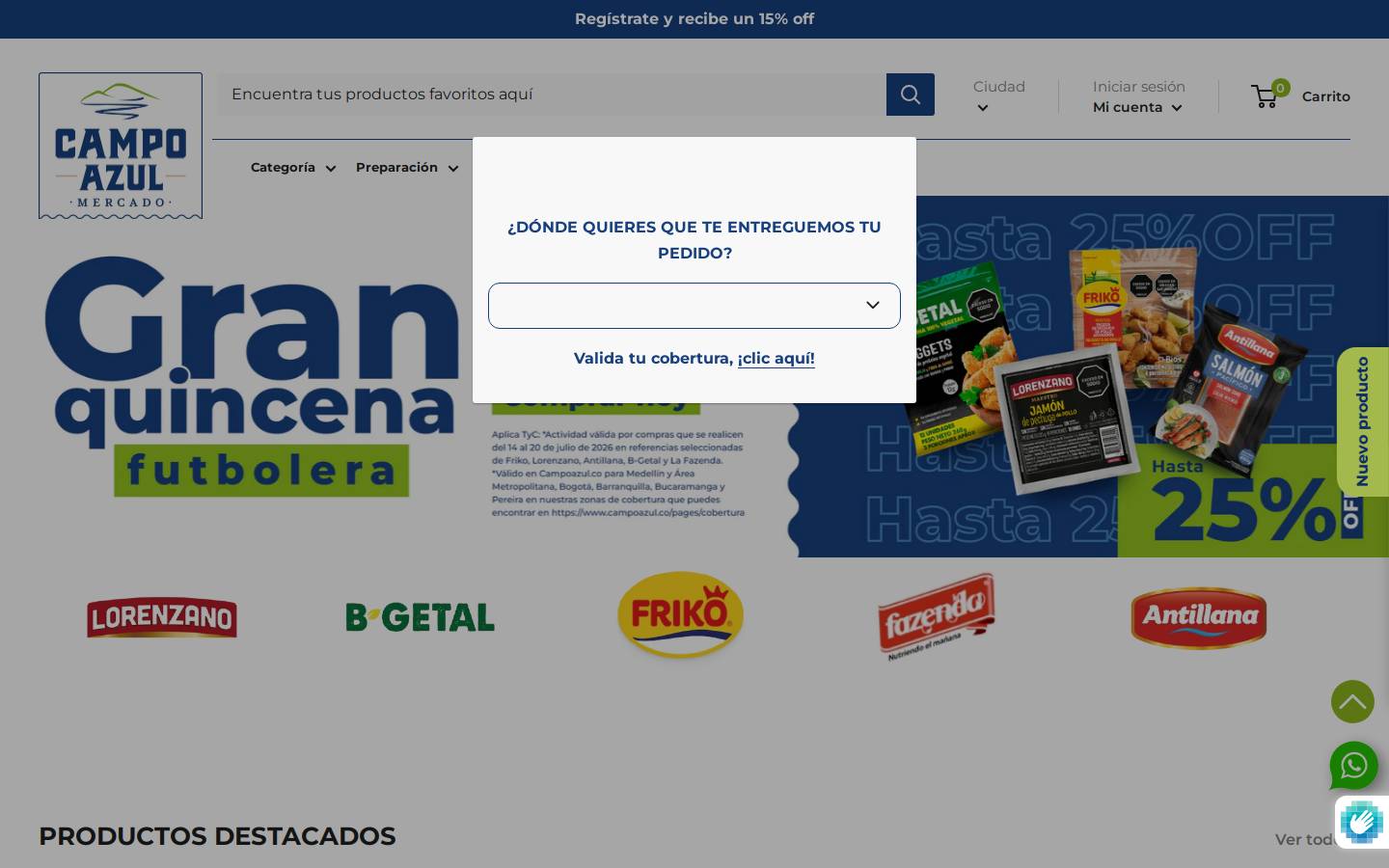 tiendamomentosfriko.co homepage screenshot