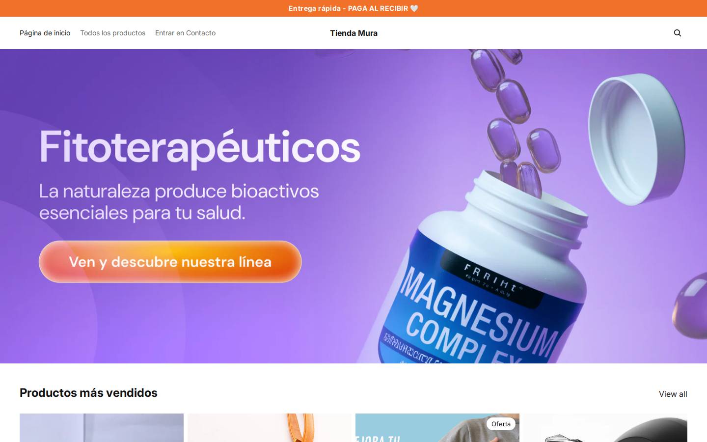 tiendamura.com.co homepage screenshot