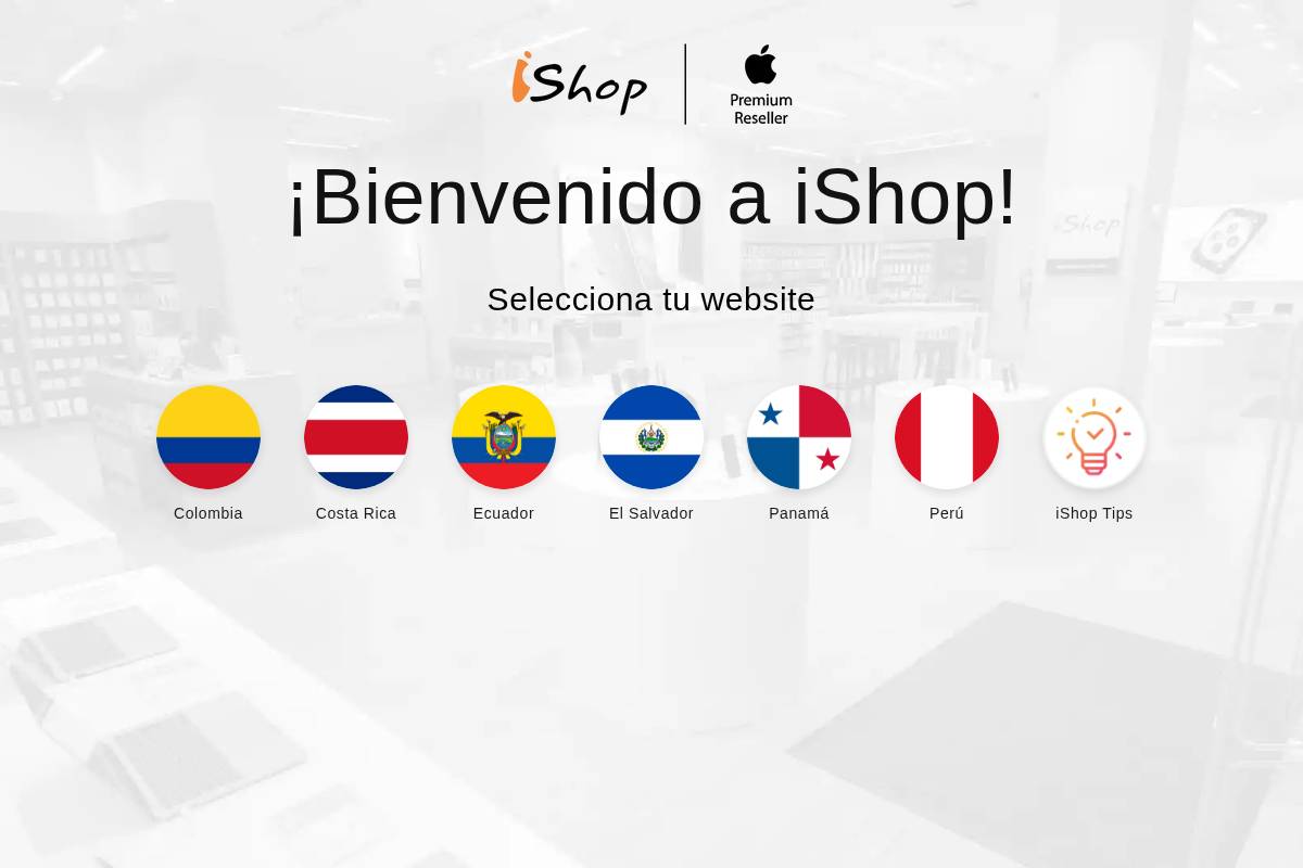 tiendasishop.com homepage screenshot