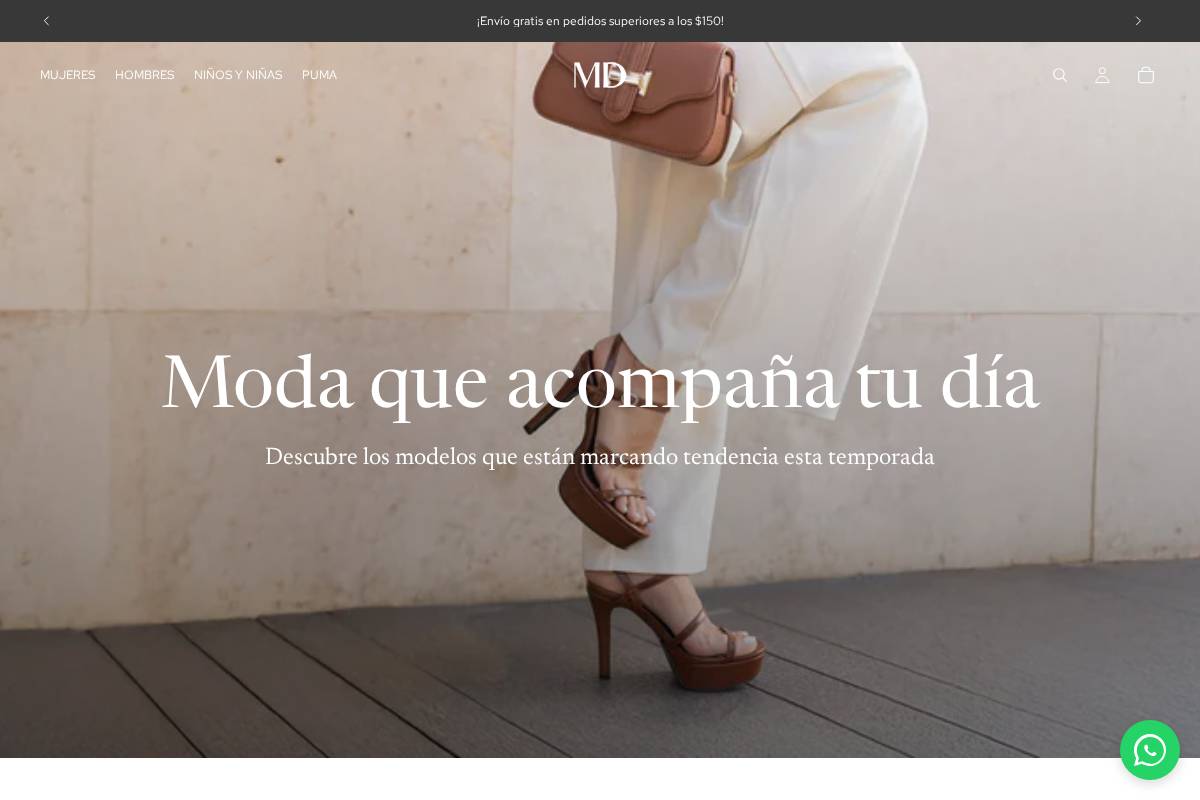 tiendasmd.com homepage screenshot