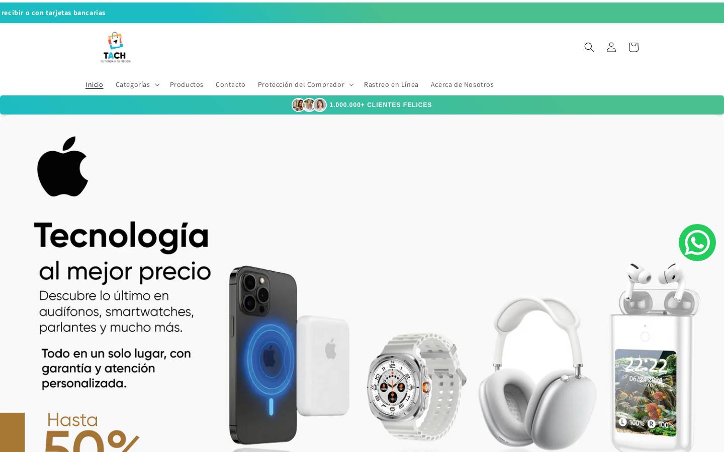 tiendatach.com homepage screenshot