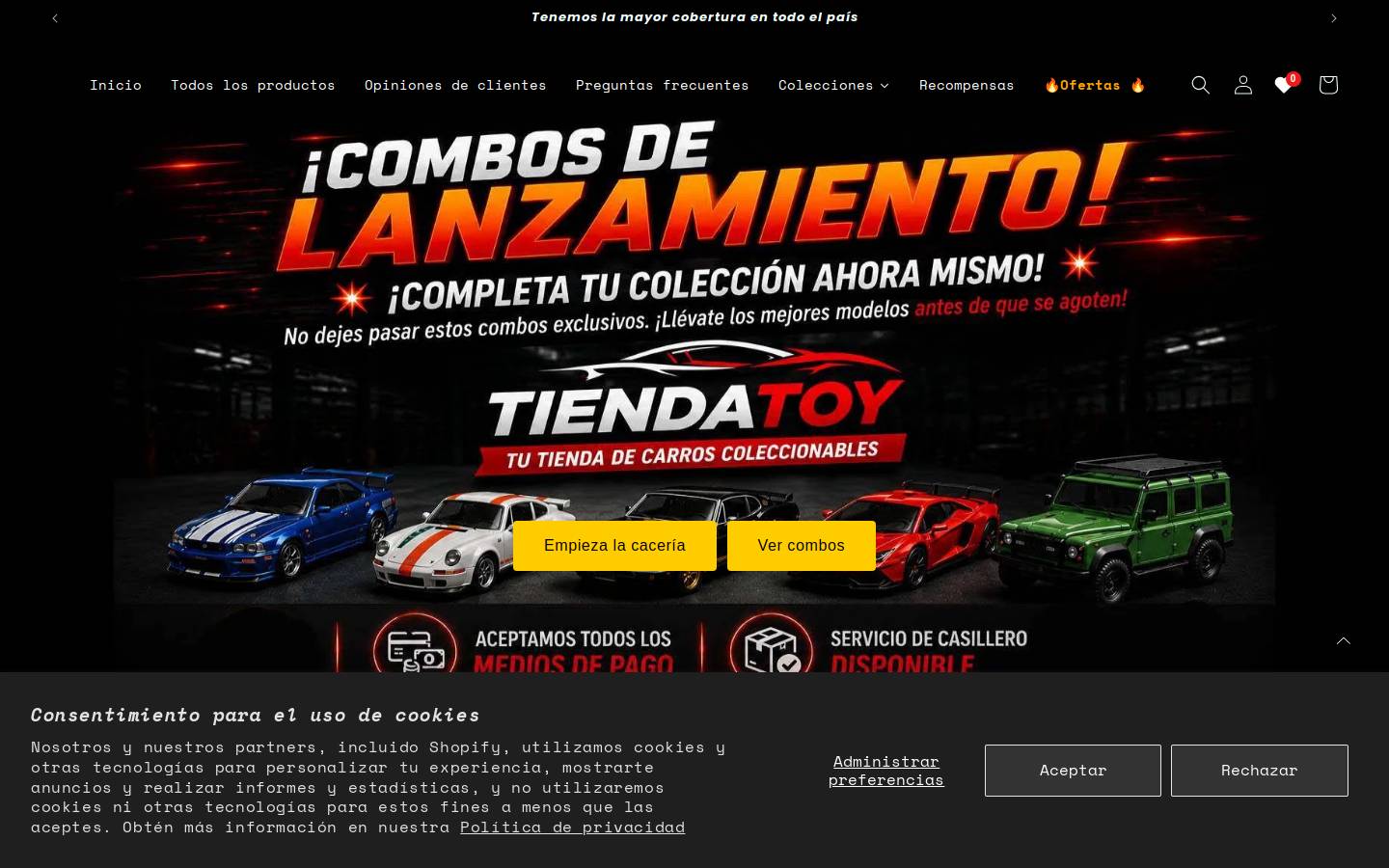 tiendatoy.com homepage screenshot