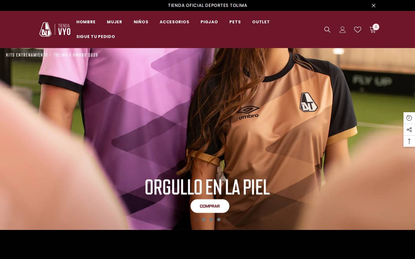 tiendavyo.com homepage screenshot