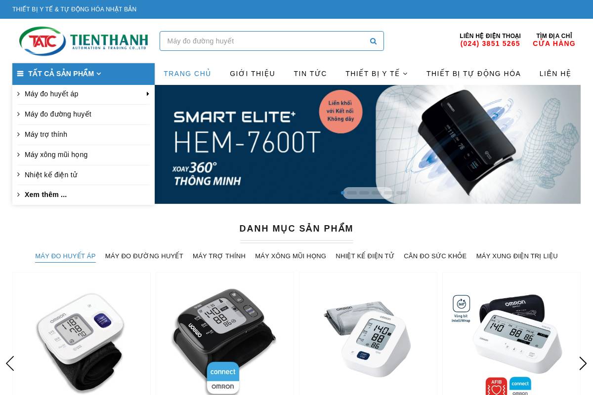tienthanh.com homepage screenshot