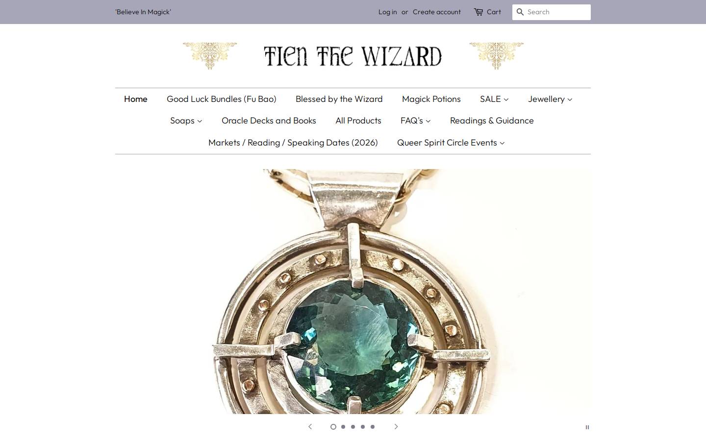 tienthewizard.com homepage screenshot
