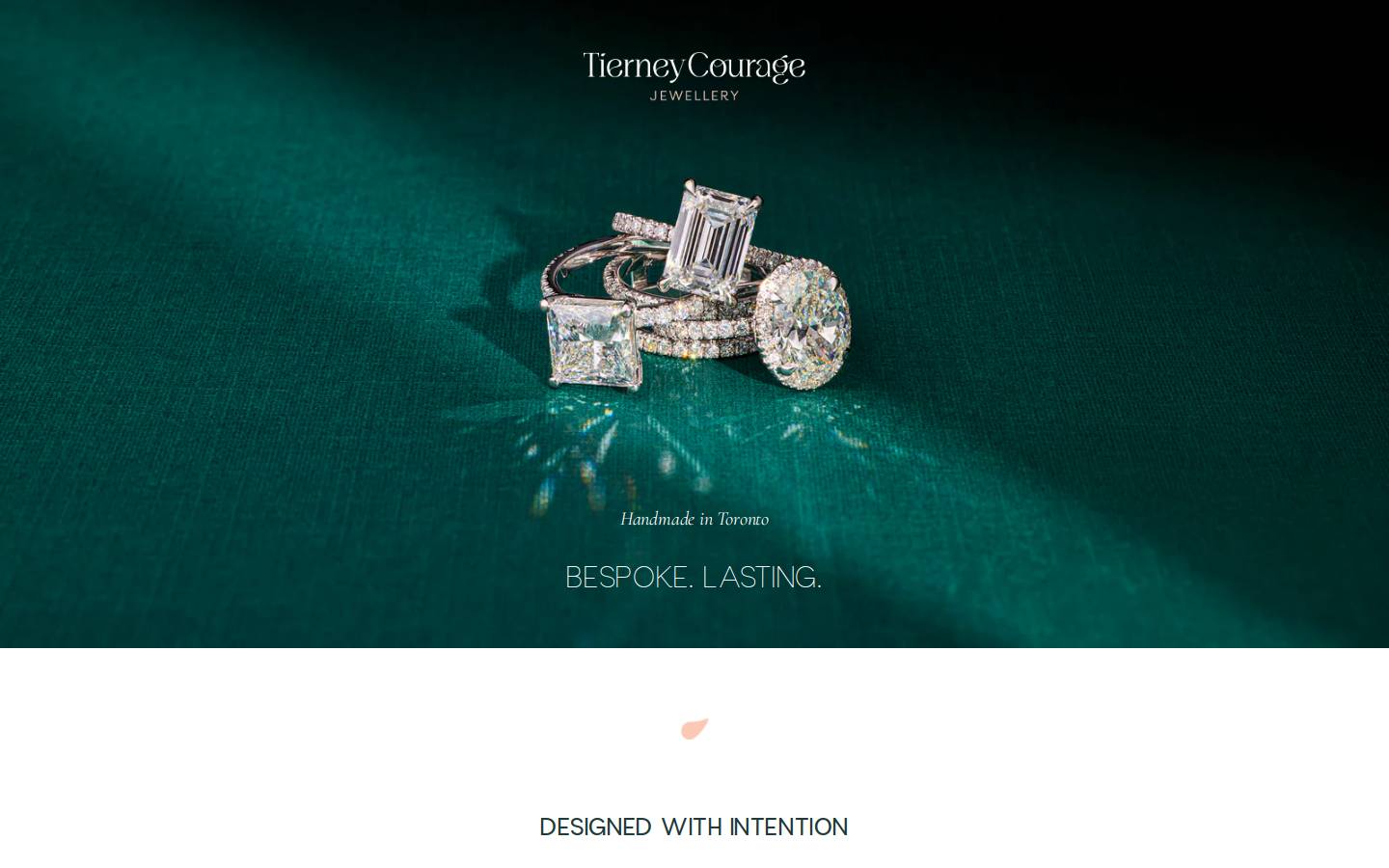 tierneycourage.com homepage screenshot