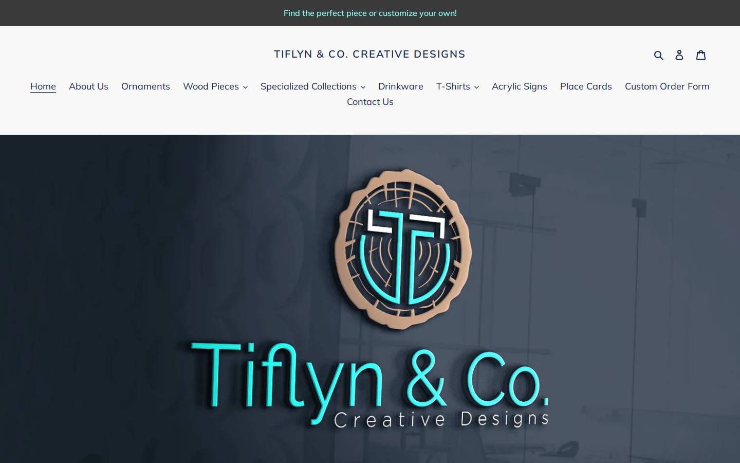 tiflyncocreative.com homepage screenshot