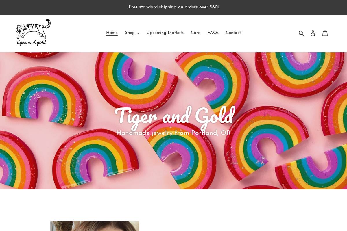 tigerandgold.com homepage screenshot