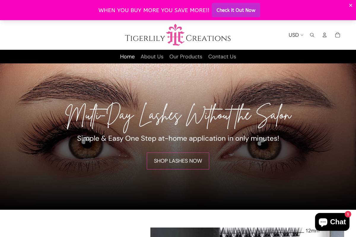 tigerlilysandals.com homepage screenshot