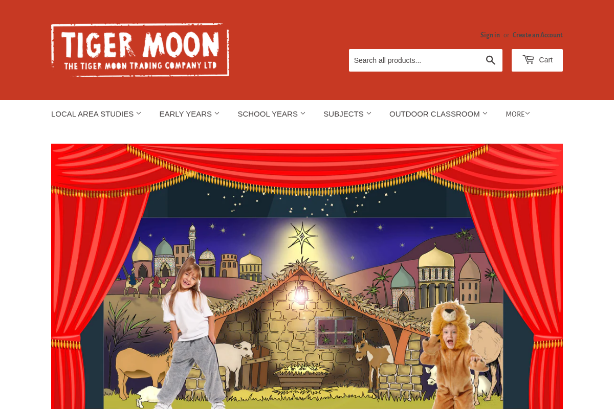 Tiger Moon homepage screenshot