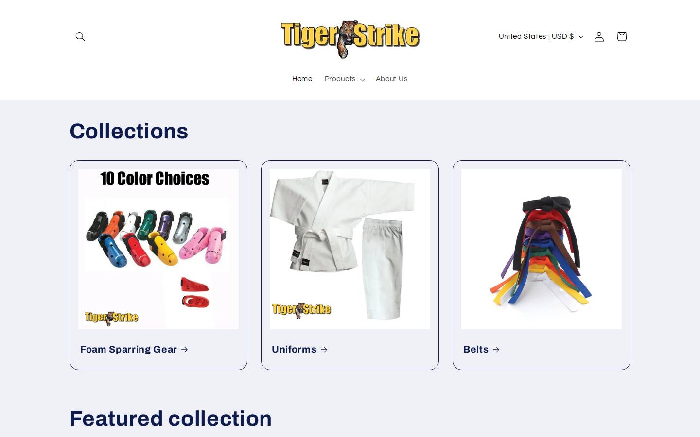 tigerstrike.com homepage screenshot