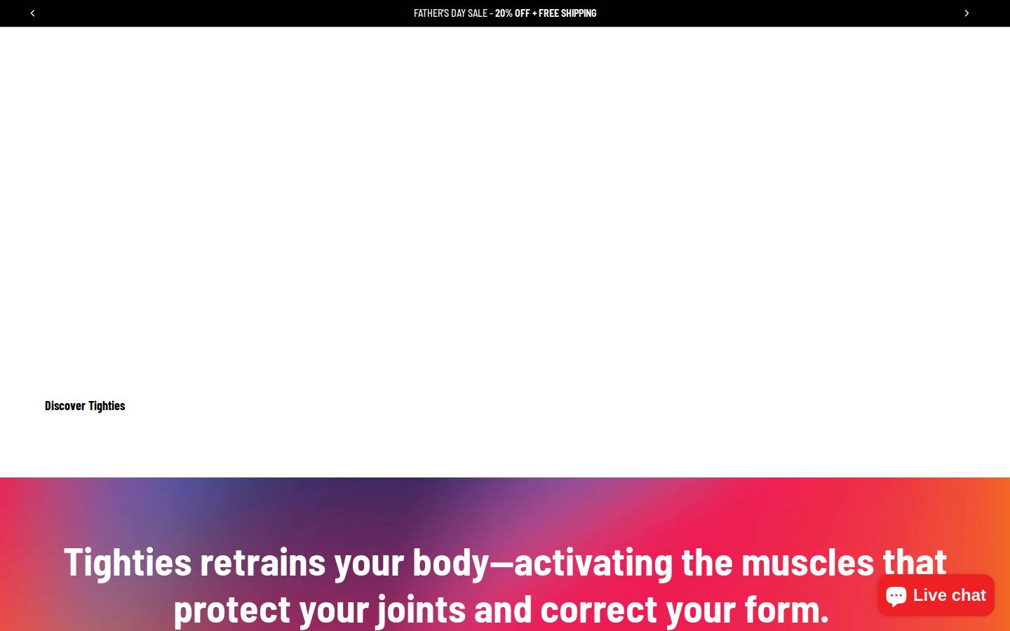 tighties.com homepage screenshot
