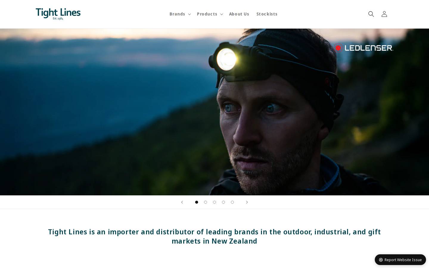 tightlines.nz homepage screenshot