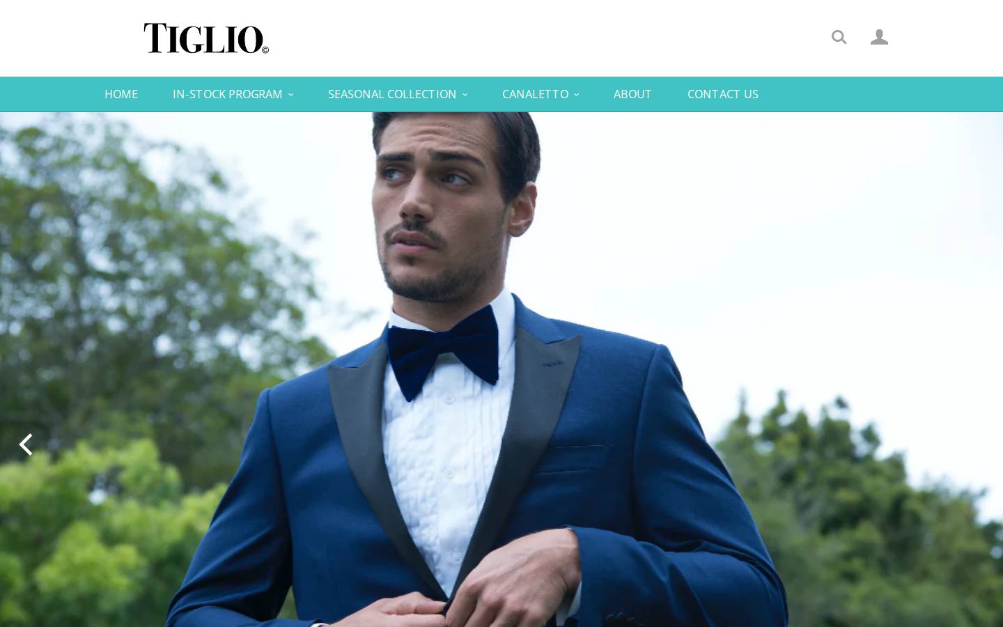tiglio.com homepage screenshot