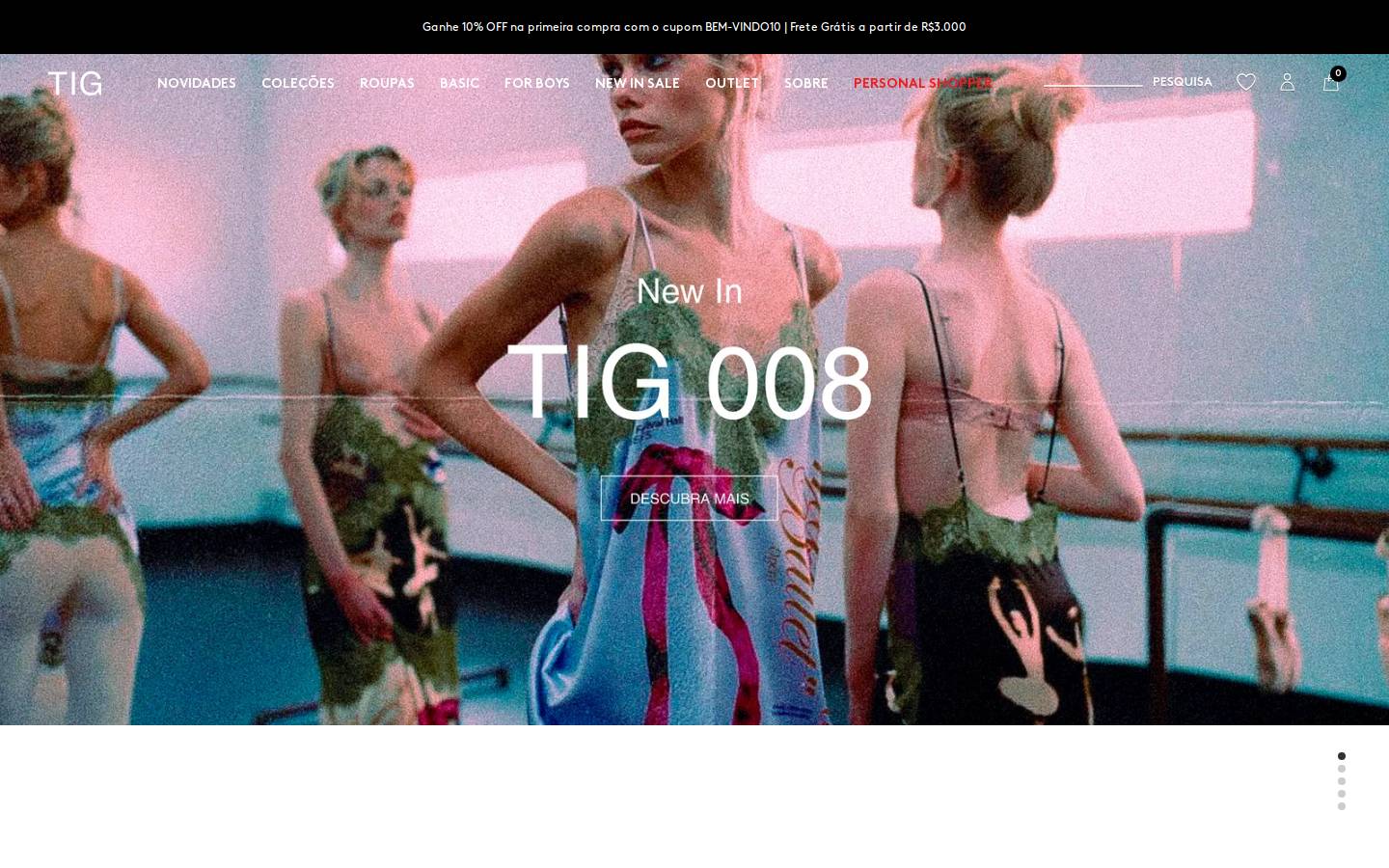 tigstore.com.br homepage screenshot