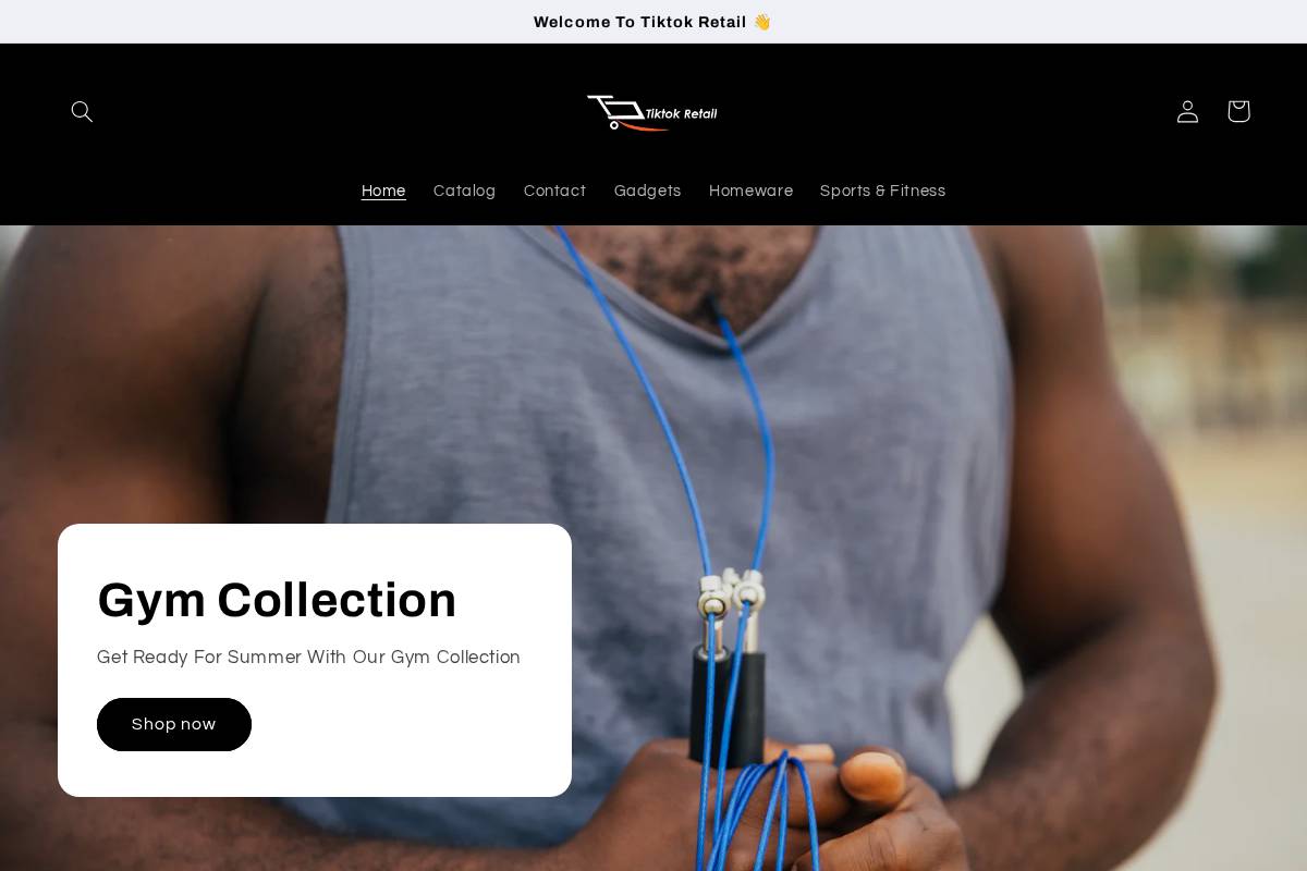 tiktokretailltd.com homepage screenshot