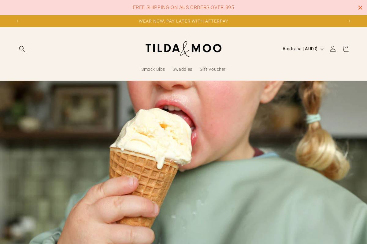 tildaandmoo.com.au homepage screenshot