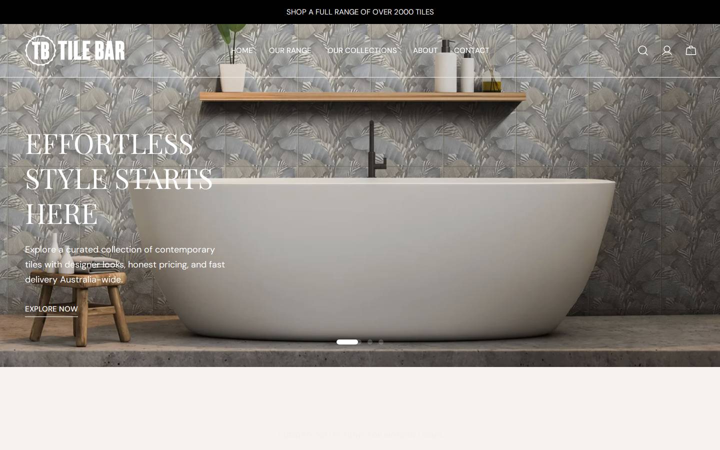 TileBar homepage screenshot