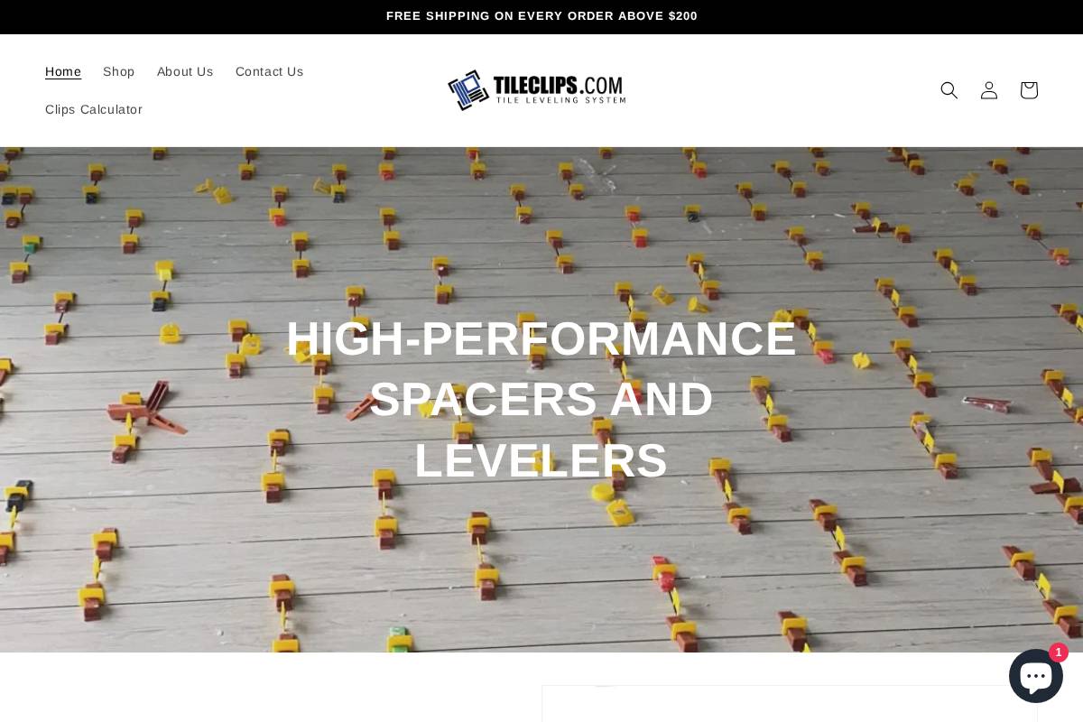 tileclips.com homepage screenshot