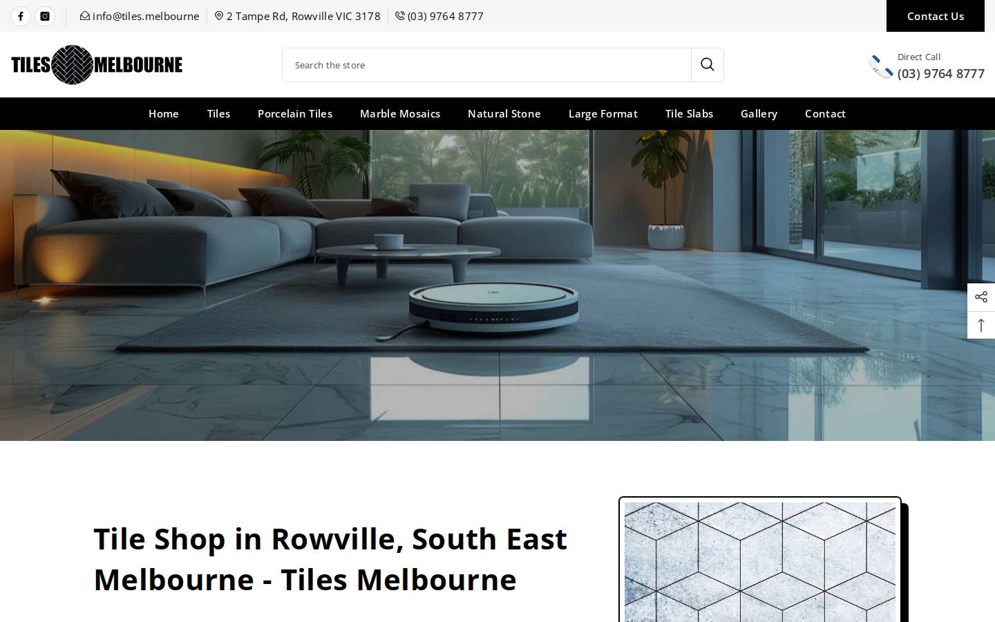 tiles.melbourne homepage screenshot