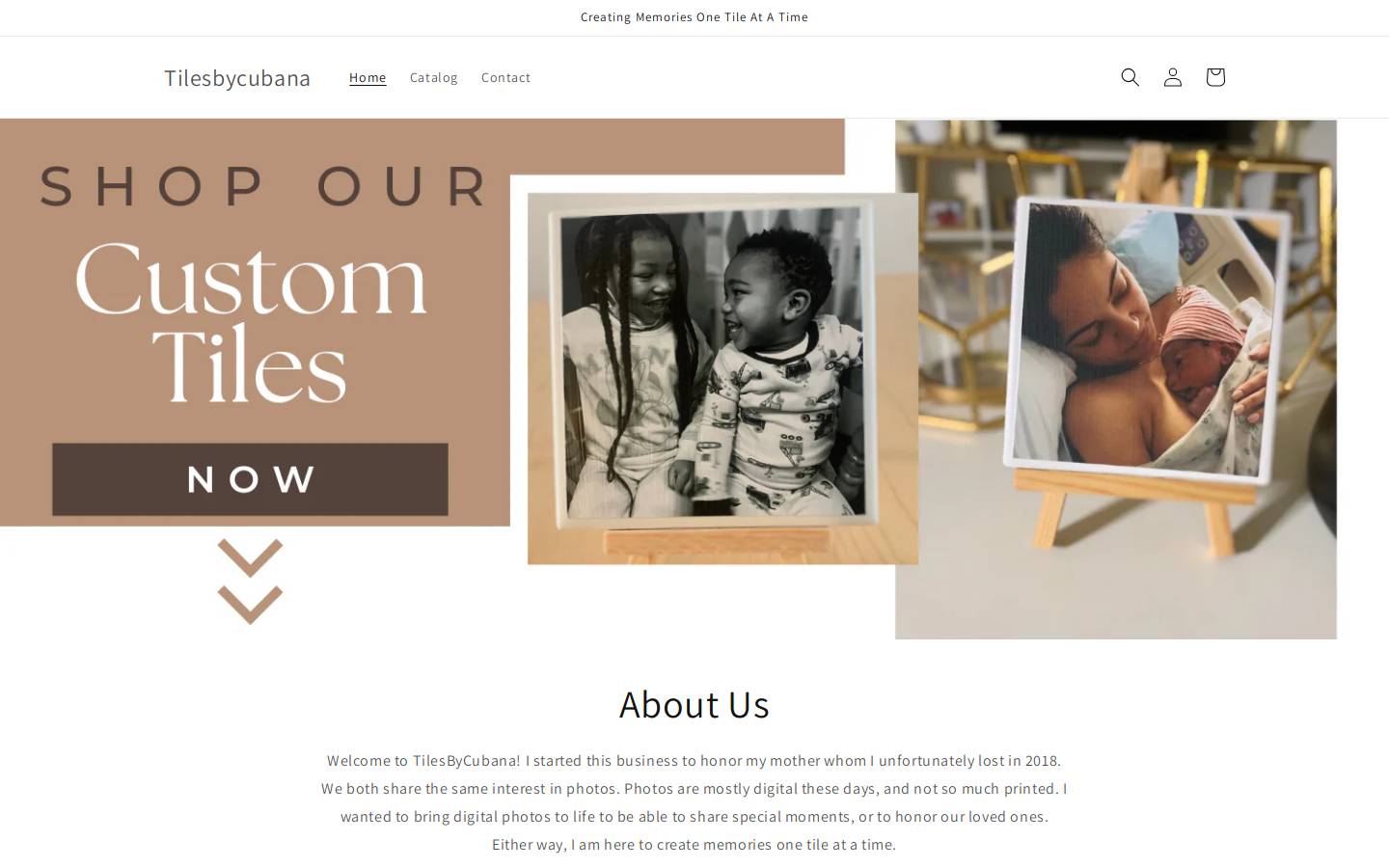 tilesbycubana.com homepage screenshot