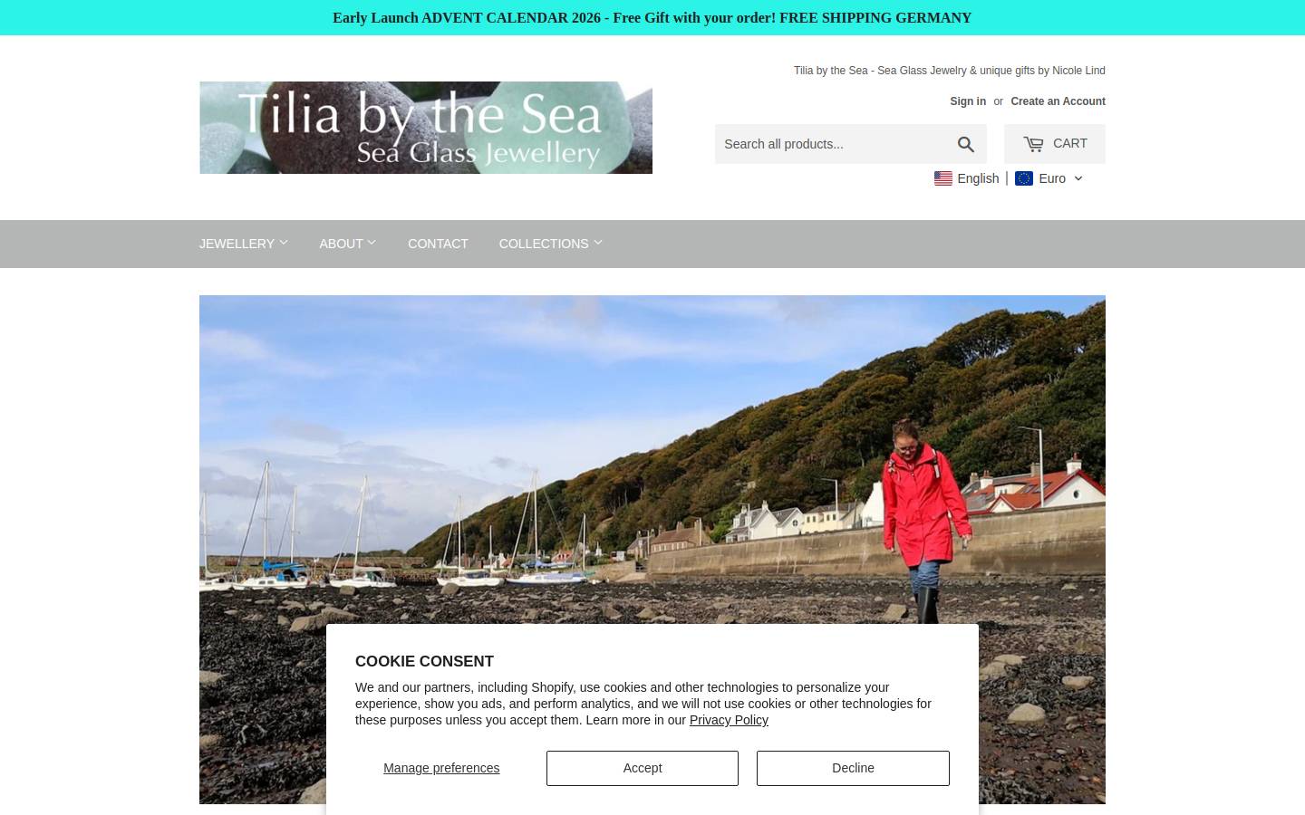 tiliabythesea.com homepage screenshot