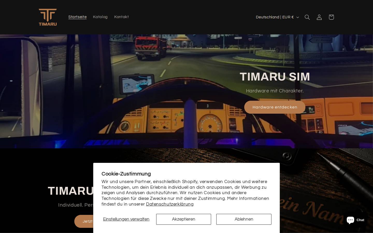timaru.de homepage screenshot