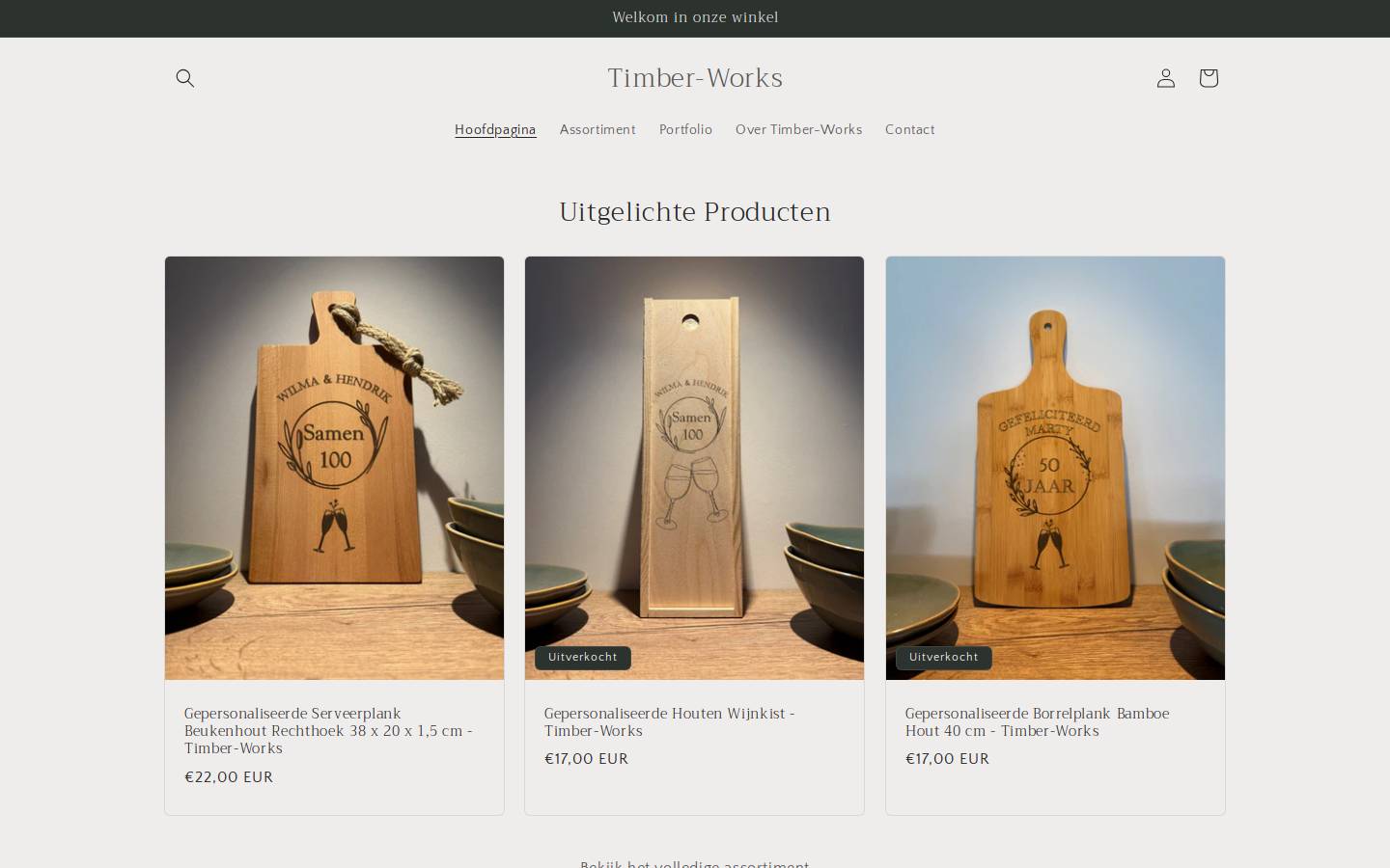 timber-works.nl homepage screenshot