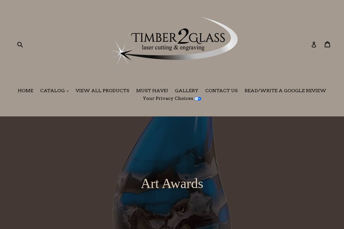 timber2glass.com homepage screenshot