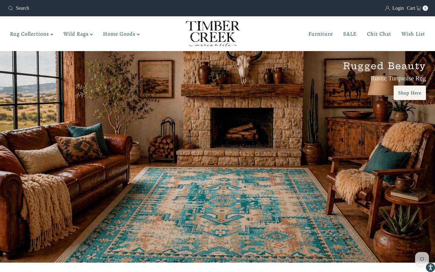 timbercreekmercantile.com homepage screenshot