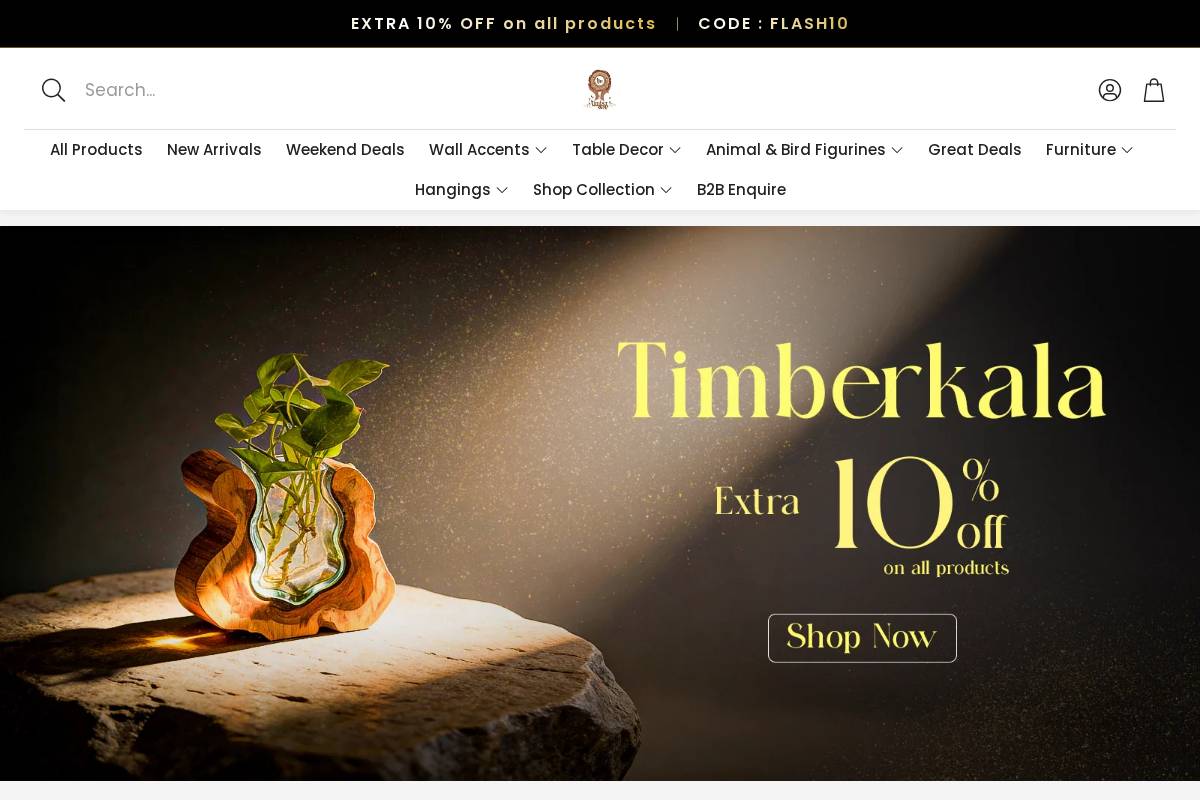 timberkala.com homepage screenshot
