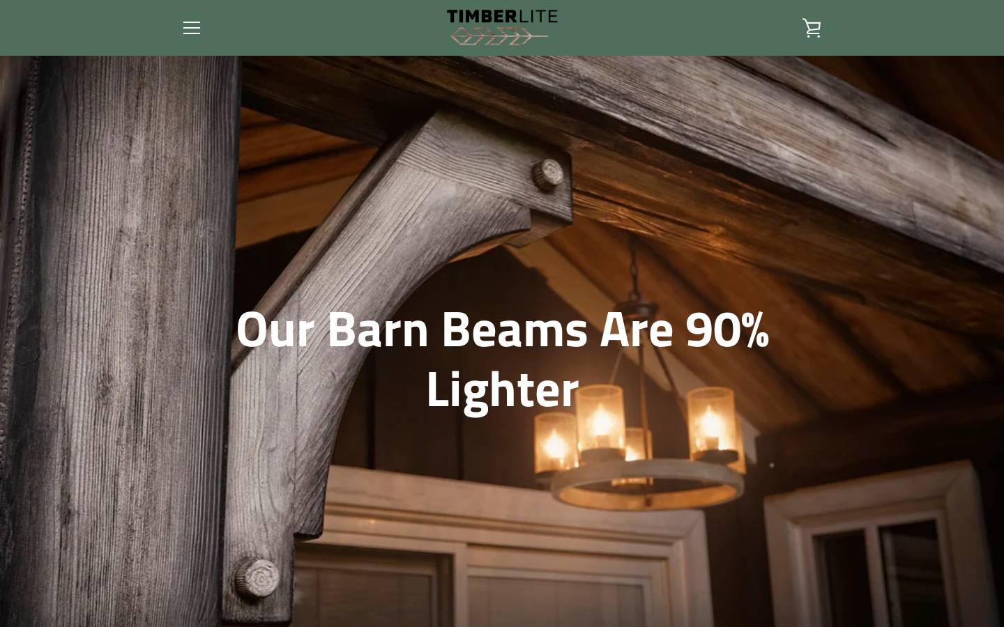 timberlite.ca homepage screenshot