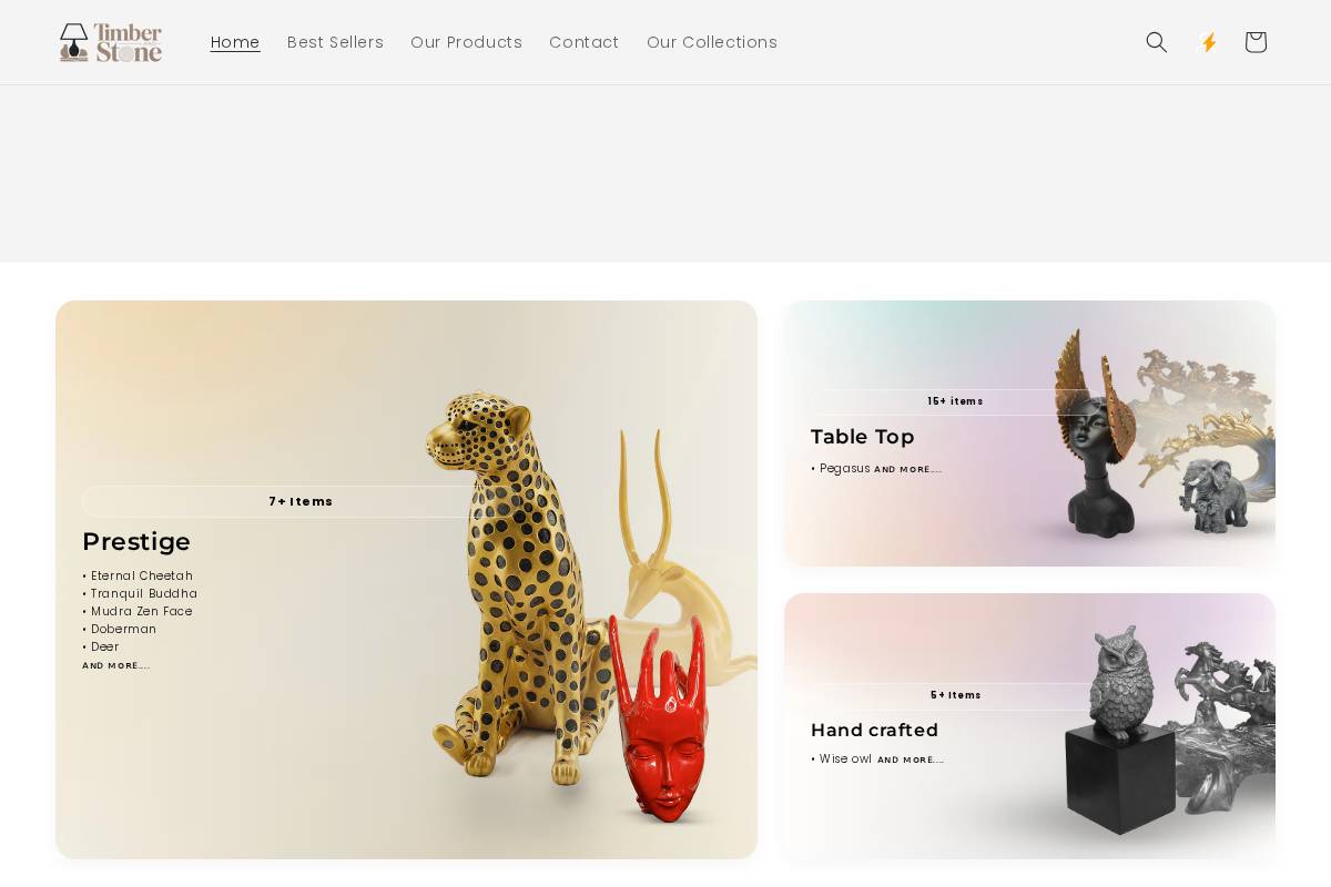 timbernstone.in homepage screenshot