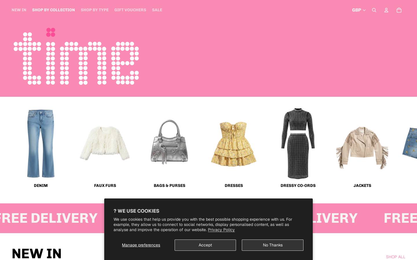 time-london.com homepage screenshot