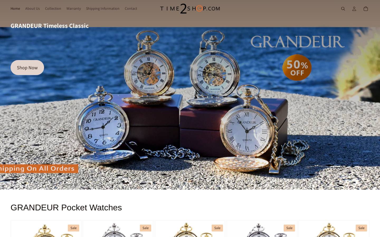 time2shop.com homepage screenshot
