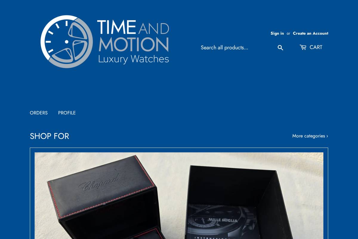 timeandmotionuk.com homepage screenshot