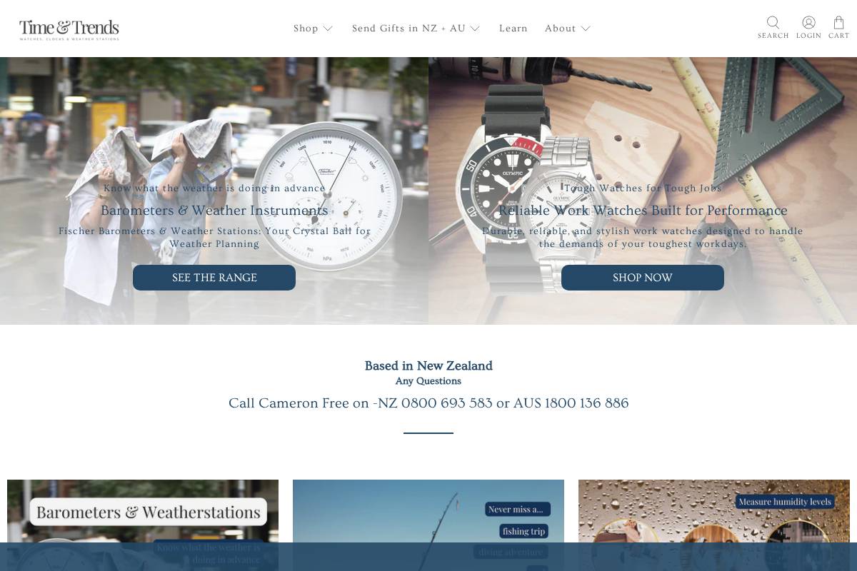 timeandtrends.com homepage screenshot