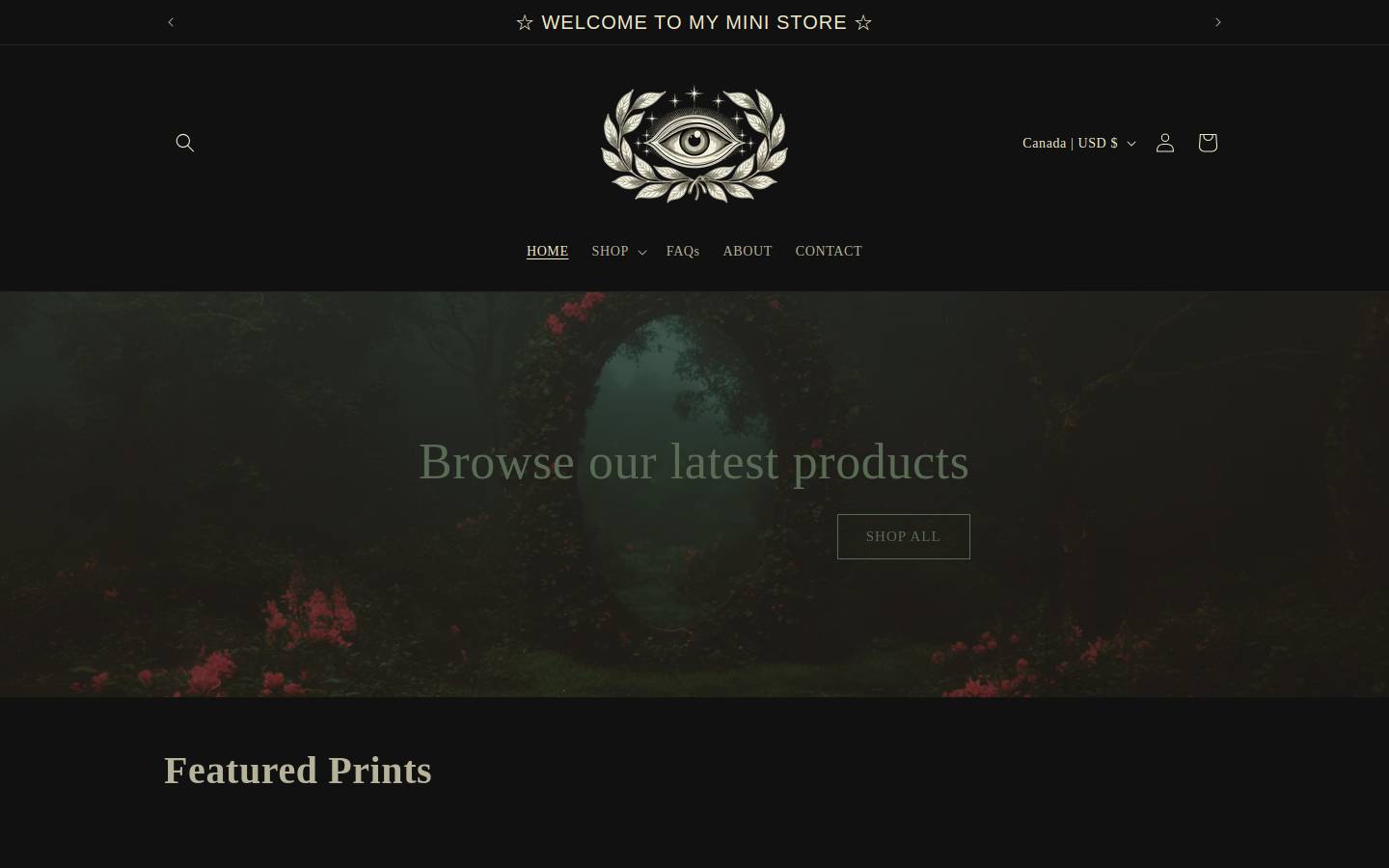 timecapsuleprints.com homepage screenshot