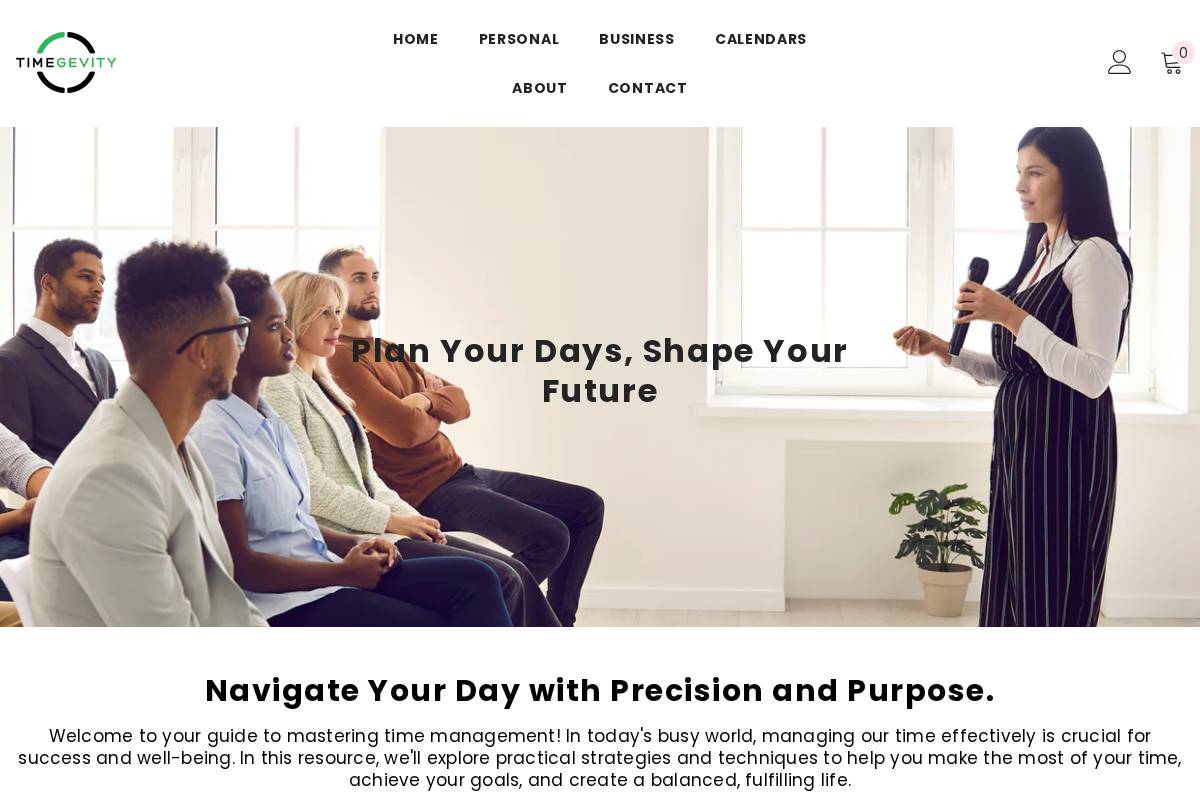 timegevity.com homepage screenshot