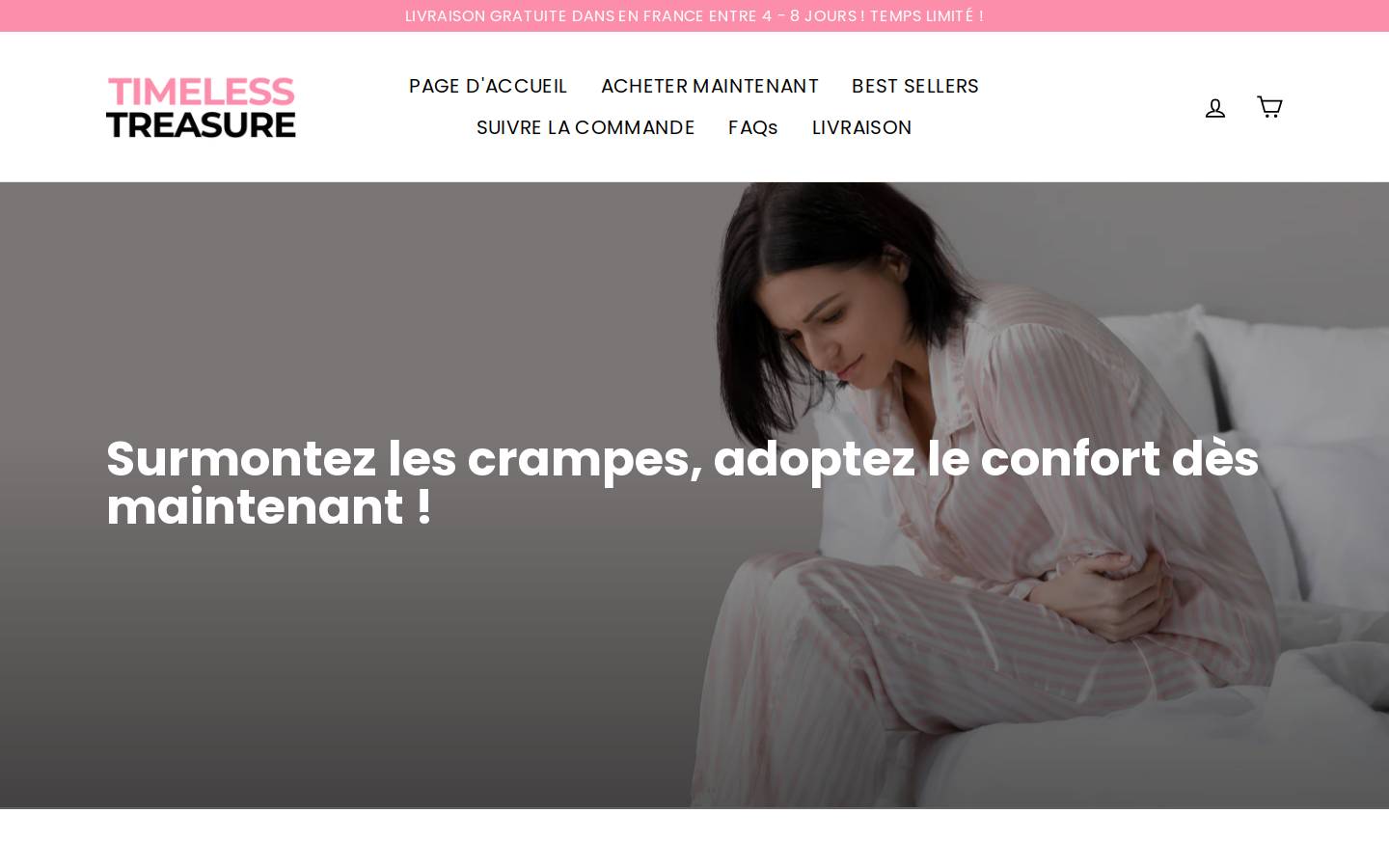 timelesstreasure.fr homepage screenshot