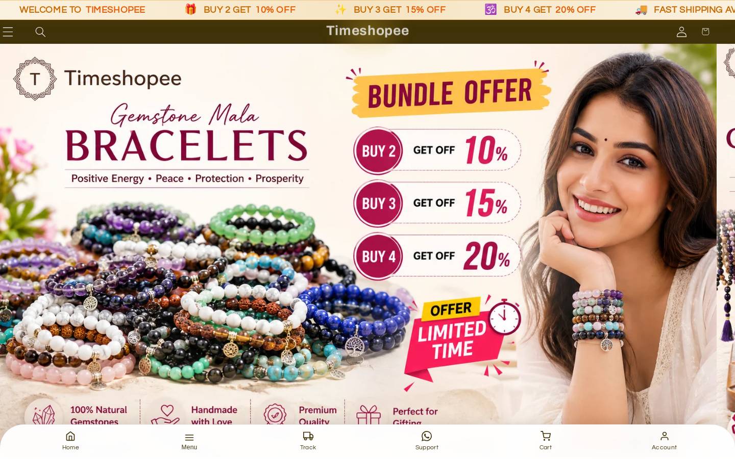 timeshopee.in homepage screenshot