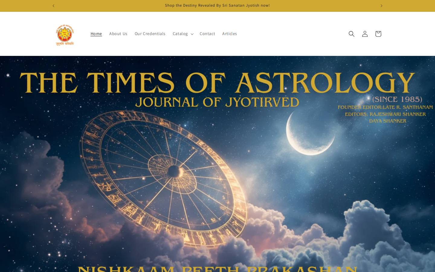 timesofastrology.org homepage screenshot