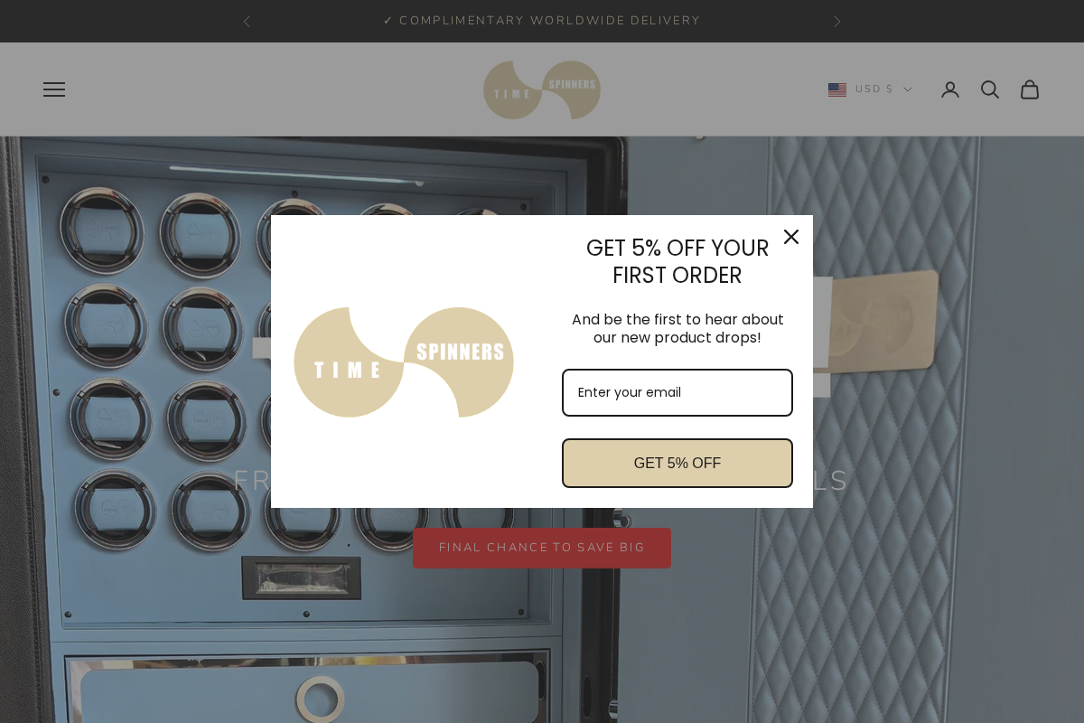 Time Spinners homepage screenshot