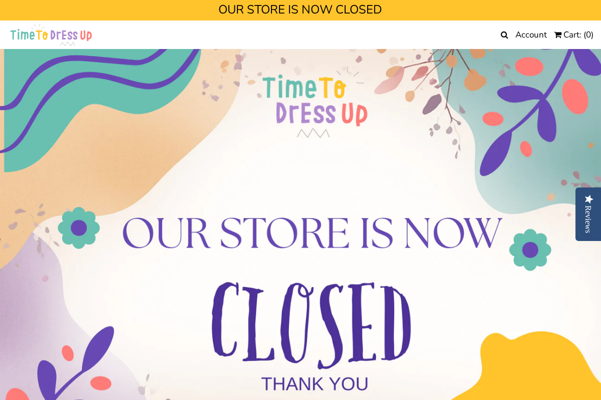 timetodressup.co.uk homepage screenshot