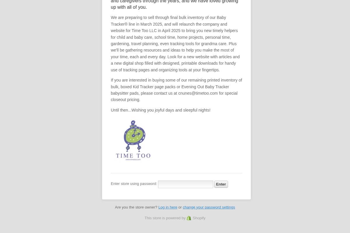 timetoo.com homepage screenshot